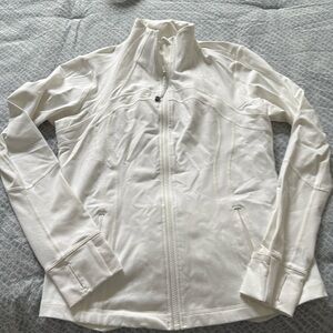 White Lululemon athletic jacket Size 12